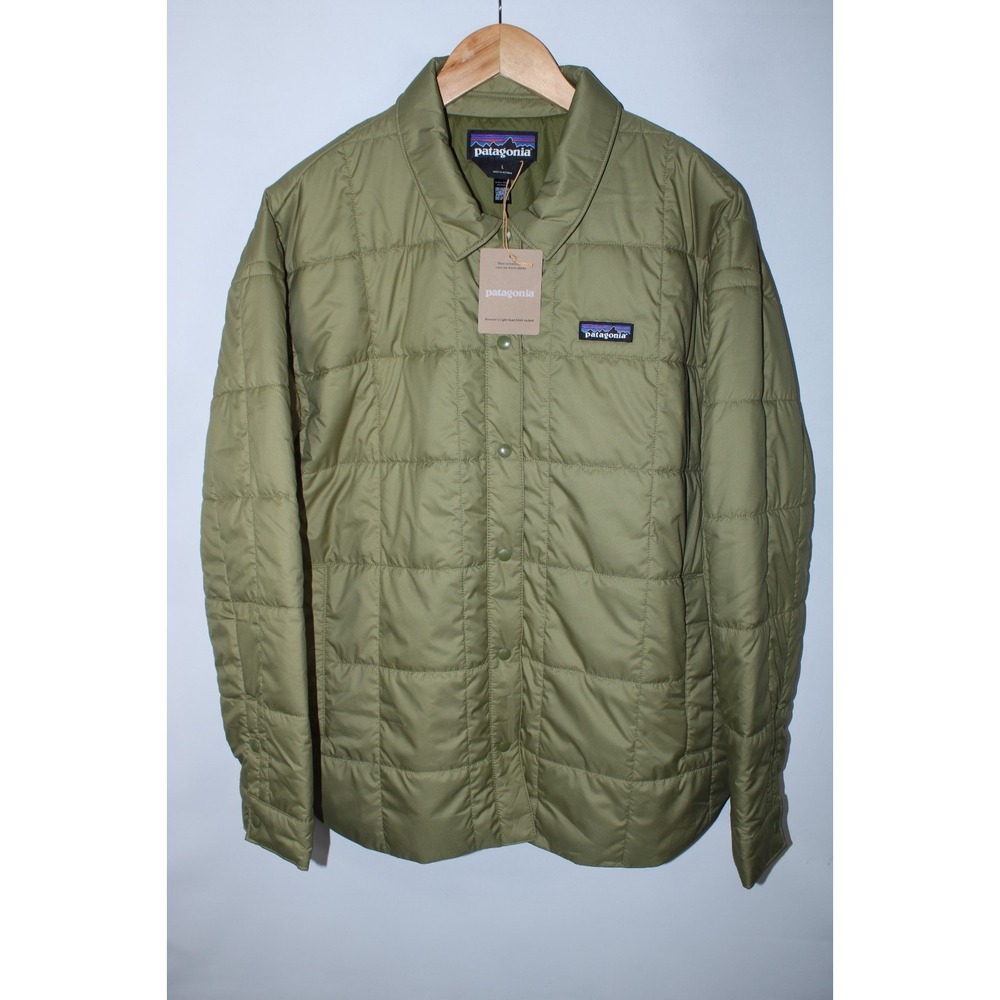 NWT Patagonia Women's Large Green Collared Light Gust Shirt Jacket